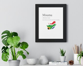 Minimalistic South African art for home and office decor as well as for T shirt and hoodies