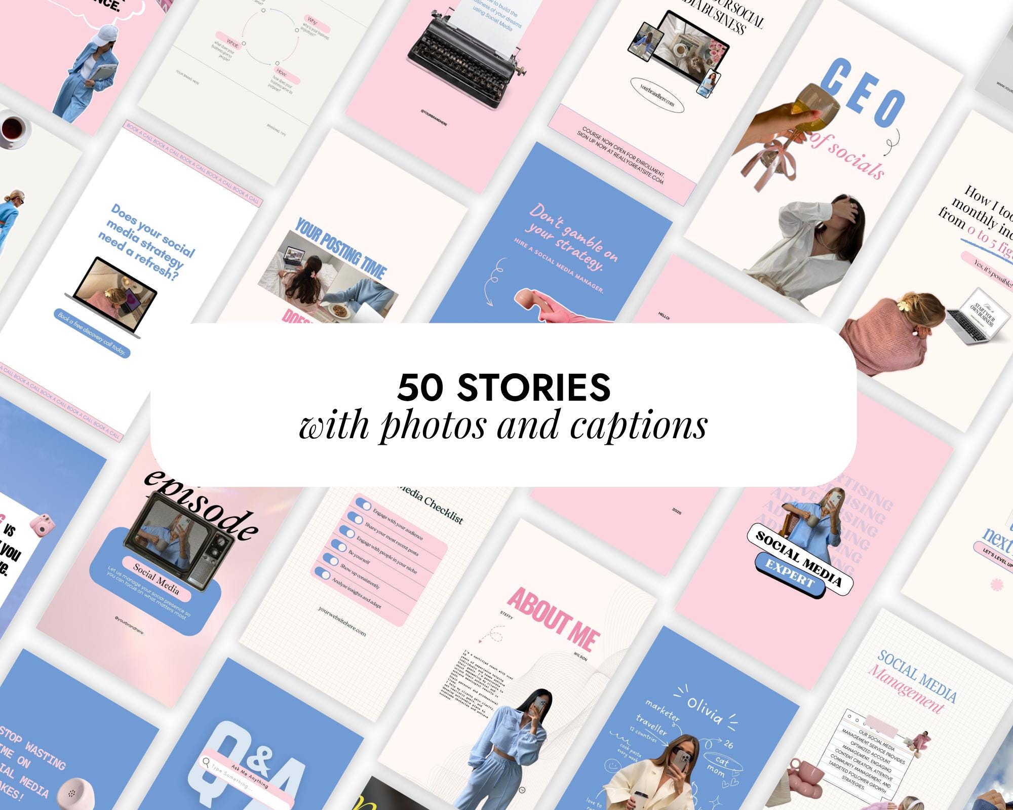 150 Pink Pastel Instagram Templates | Social Media Manager | Canva ...
