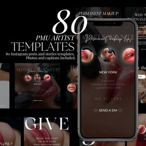 Permanente Instagram Vorlage | PMU Instagram Vorlage | Microblading Vorlagen | PMU Social Media Post | PMU Brows Vorlagen | Pmu Künstler