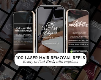 100 filmów o depilacji laserowej | Filmy na Instagramie o depilacji | Filmy o kosmetyczkach | Filmy w mediach społecznościowych o technikach laserowych | Filmy o IPL