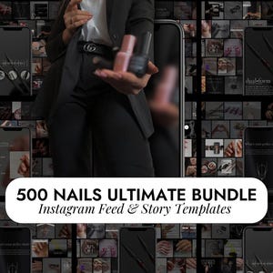 Nail Tech Templates | Nail Artist Instagram Post | Nail Technician Social Media Posts | Gel Nails Templates | Manicurist Stylist Canva Posts