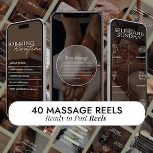 Reels Massage Instagram Templates | Spa Instagram Reel | Massage Marketing Instagram Reel | Massage Instagram Therapist Bundle Reels Videos