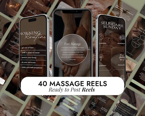 Reels Massage Instagram Templates | Spa Instagram Reel | Massage Marketing Instagram Reel | Massage Instagram Therapist Bundle Reels Videos