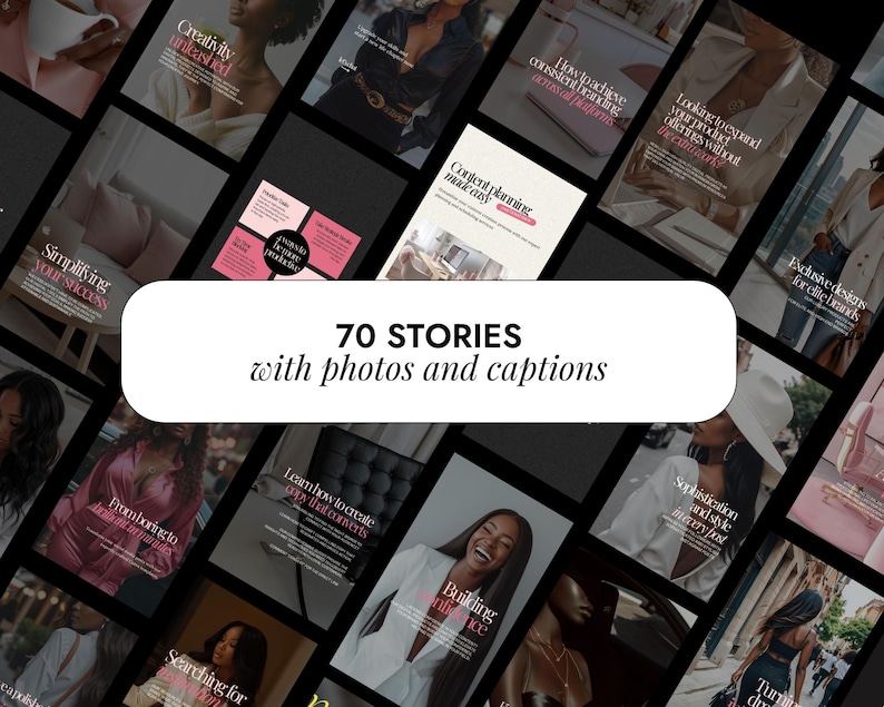 Melanin Social Media Templates | Digital Marketing Post Templates | Personal Growth | Melanin Instagram Posts | Faceless Marketing Boss Babe