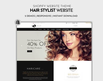 Shopify ヘアスタイリストテンプレート | 美容師 Shopify テーマ | ストア向けプレミアムデザイン | Shopify ウェブサイト | ヘアエクステンションストアテーマ Shopify