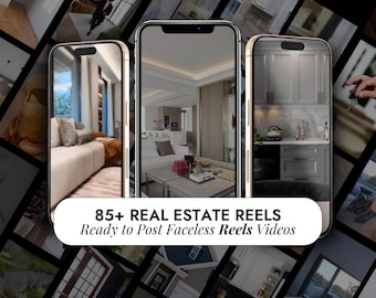 80+ rulli senza volto immobiliari / Marketing digitale per agenti immobiliari di lusso / Social media immobiliari / Video rulli immobiliari / Instagram senza volto