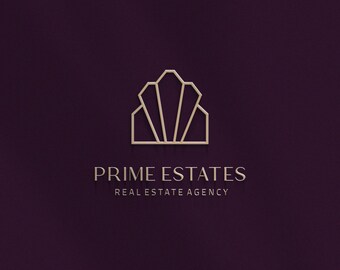 Vorgefertigtes Makramee Logo Design | Modernes Realtor Branding Kit | Elegantes Maklerbüro Logo | Professionelles ästhetisches Design | Individuell