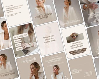 Coaching Instagram Templates | Coach Canva Posts | Digital Download