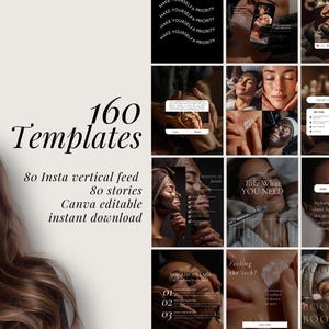 Modelli Instagram per trattamenti viso / Peeling idrafacciali Canva / Post sulla cura della pelle / Social media per estetisti / Feed Instagram per saloni di bellezza immagine 6