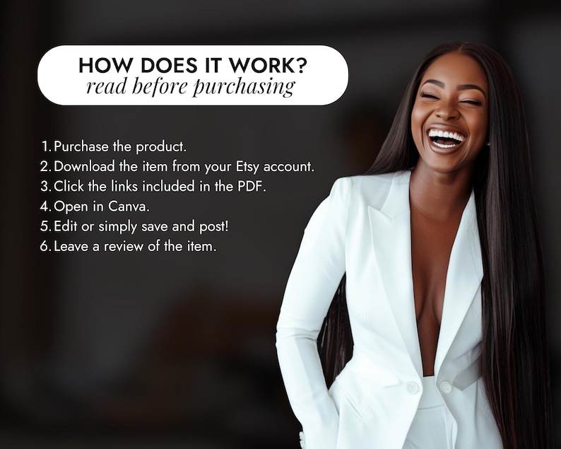 Melanin Social Media Templates | Digital Marketing Post Templates | Personal Growth | Melanin Instagram Posts | Faceless Marketing Boss Babe