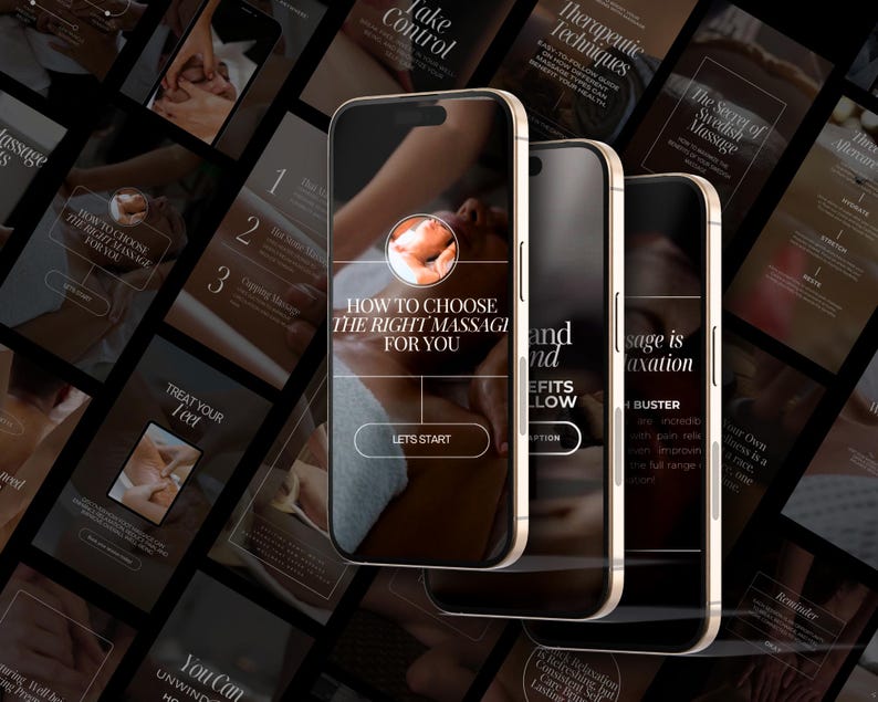 100 Reels Massage Instagram Templates | Spa Instagram Reel | Massage Marketing Instagram | Massage Instagram Therapist Bundle Reels Videos