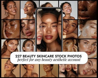 227 Skincare Stock Photos Bundle | Salon Beautician Stock Photos Instagram | Beauty Stock Photos | Woman Aesthetic Skincare | Beauty Salon