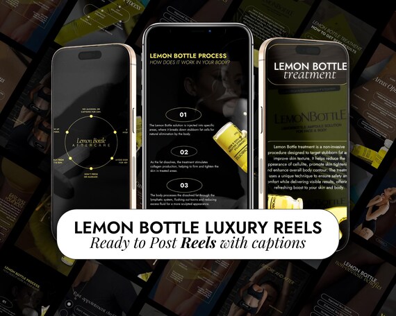 lemon bottle fat dissolving video LEMON BOTTLE Ampoule Solution Fat Dissolving Injections | 5 vials x 10ml |-  Weight Loss Injections main image 1