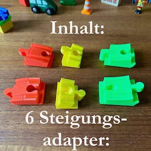 16 x Brio / Duplo / Lego / Lillabo / IKEA Holzeisenbahn Adapter Bild 3