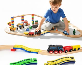 Extrem (!) flexible Schiene für Brio, Lillabo, Bloxx Holzeisenbahn uvm! Mehrfarbige supe flexible Schiene!