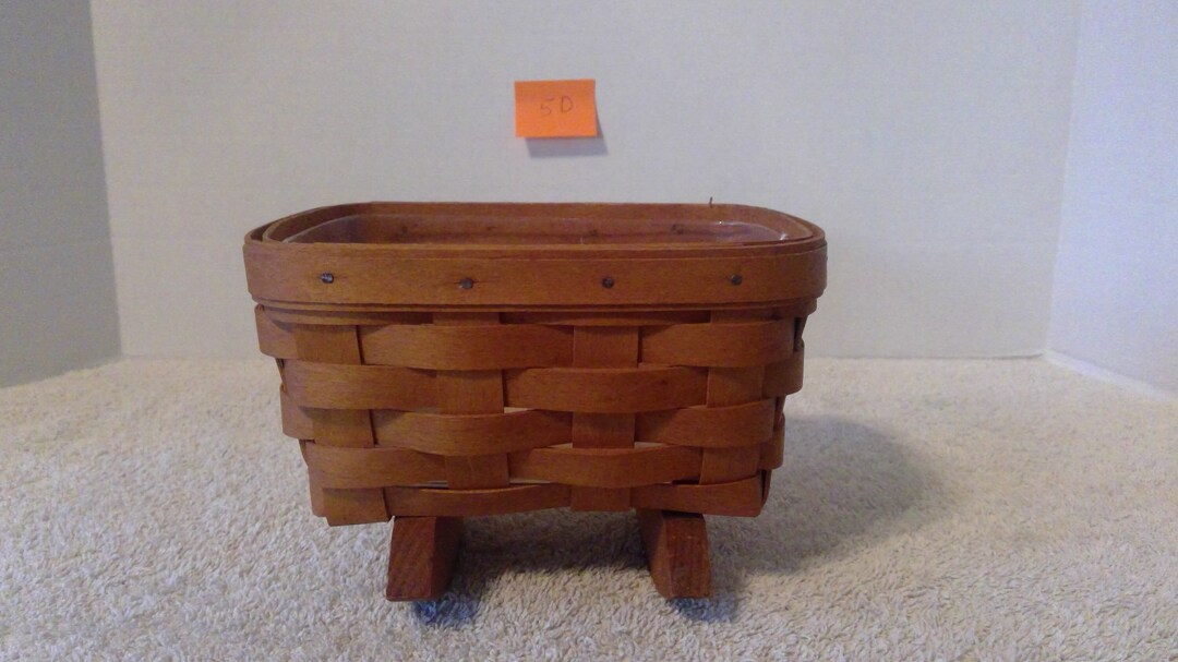 Vintage Longaberger Cradle Basket Etsy