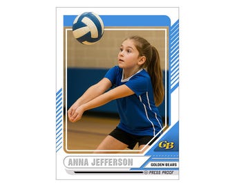 Custom “Donruss”-Style Sports Card – 8 Personalized Cards | Cracked Ice or Holographic | Retro Design | 40pt Premium | Custom Stats & Bio