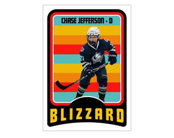 Custom O-Pee-Chee-Style Sports Card – 8 Personalized Cards | Cracked Ice or Holographic | Retro Design | 40pt Premium | Custom Stats & Bio