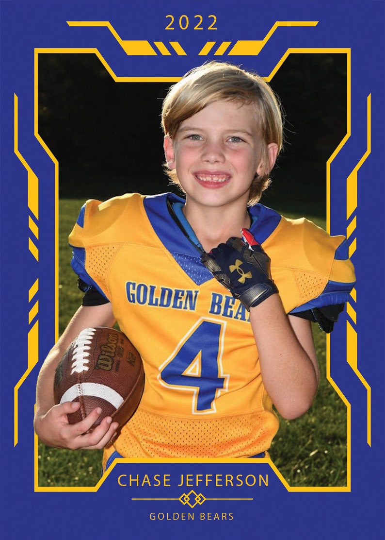 Custom Sports Card Design Etsy