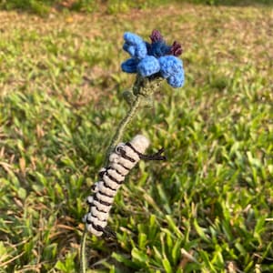 Original Crochet Pattern for Realistic Caterpillar