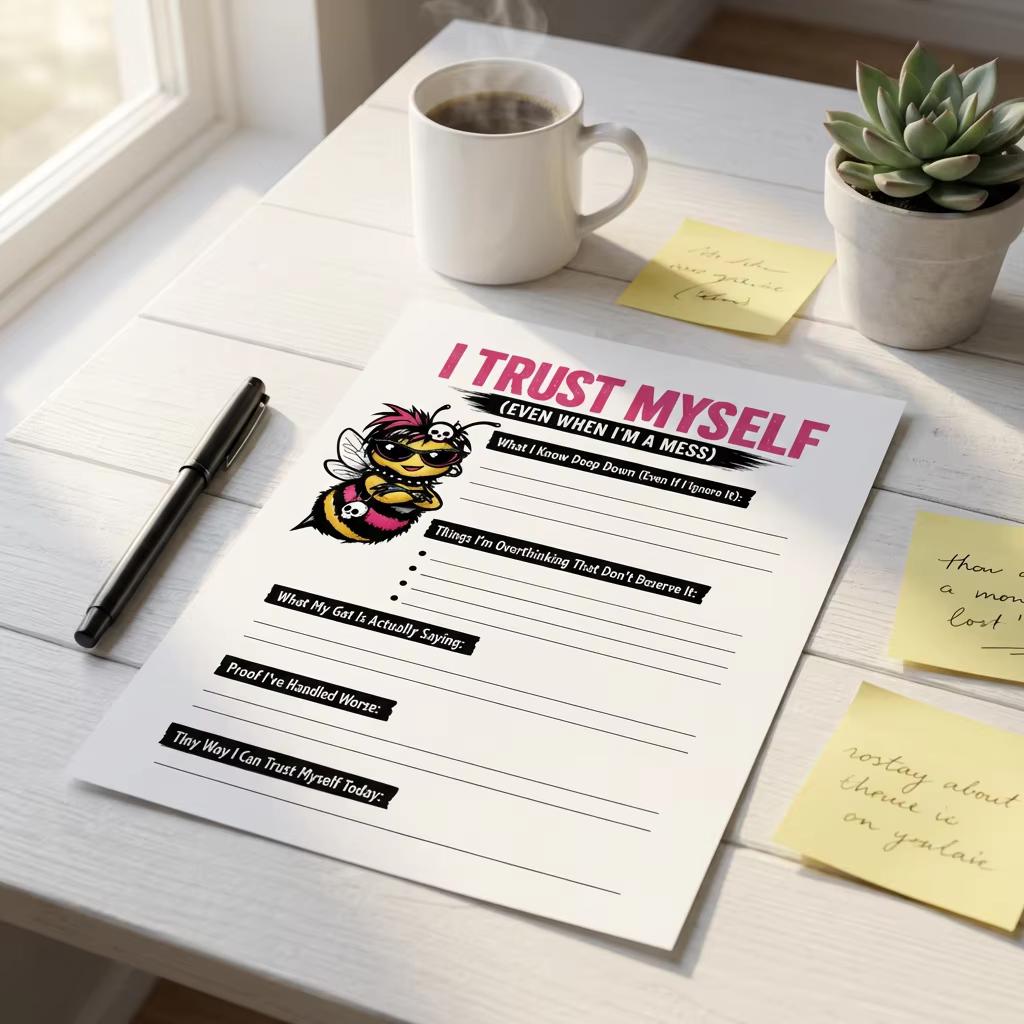 Self Trust Worksheet.pdf Self Trust Worksheet, Mental Health Journal, Anxiety Relief (instant ...