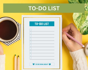 Printable To Do List, Minimal Schedule, ToDo List Printable, Brain Dump Printable, Brain Dump