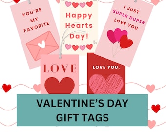 PRINTABLE Teacher Valentine Gift Tags, Valentine Teacher Gift, Printable Valentines, Teacher Appreciation Gift Tag, Thank you Teacher Tag