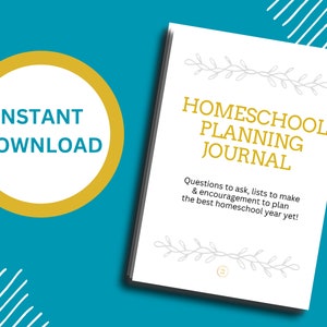 Homeschool Planning Journal 2023-2034 Printable Homeschool Planner