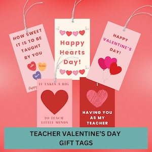 Classroom Teacher Valentine Gift Tag, It Takes A Big Heart, Printable Download, Big Heart Teacher Valentine Tags, Teacher Appreciation