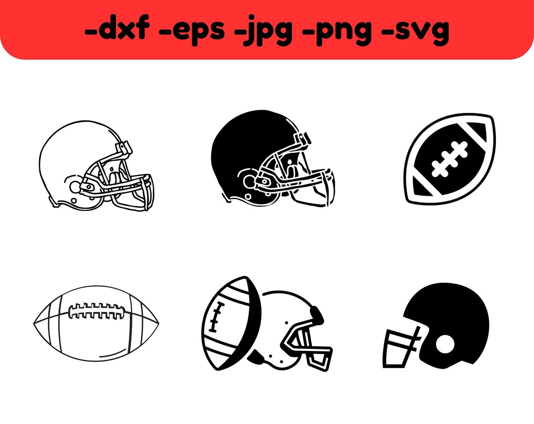 chevron football helmet silhouette Football Helmet & Ball SVG: Game Day Silhouette (digital Download)