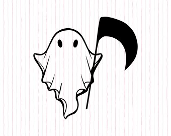 Halloween Ghost SVG: Spooky Cut File for Cricut, Silhouette (Digital Download)