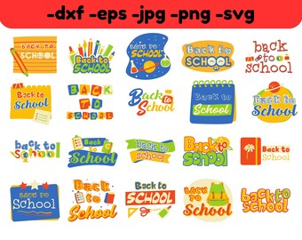 Paquete SVG de regreso a clases: Diseños para docentes (descarga digital)