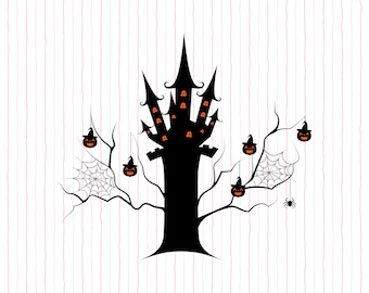 Dead Trees 60 svg silhouette bundle, Spooky Halloween tree SVG png designs printable, cut files, cricut, silhouette cameo Instant Download