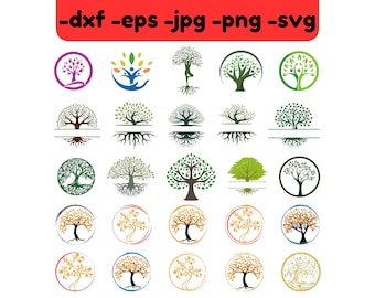 Paquete SVG del Árbol de la Vida: Diseño de Reunión Familiar (Descarga digital)