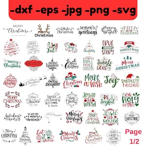 97 Pacote SVG DE NATAL, Feliz Natal SVG, Primeiro Natal do bebê, Ajudante do Papai Noel Svg, Provérbios de Feliz Natal svg, Citações de Natal svg