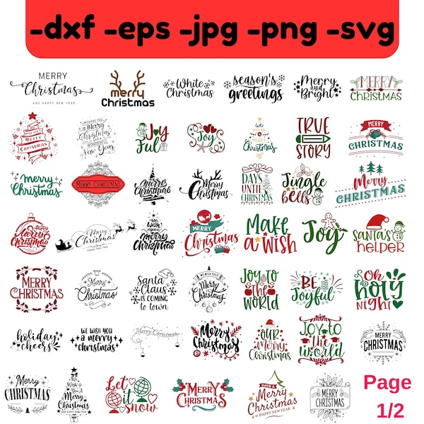 97 CHRISTMAS SVG Bundle, Merry Christmas SVG, Baby's First Christmas, Santa's Helper Svg, Merry Christmas Sayings svg, Christmas Quotes svg