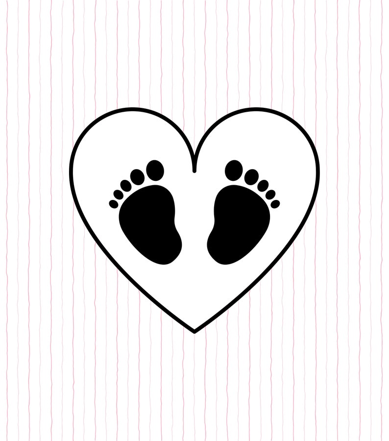 Baby Footprint SVG, Baby Feet SVG, Baby Svg, Baby Footprints Clipart