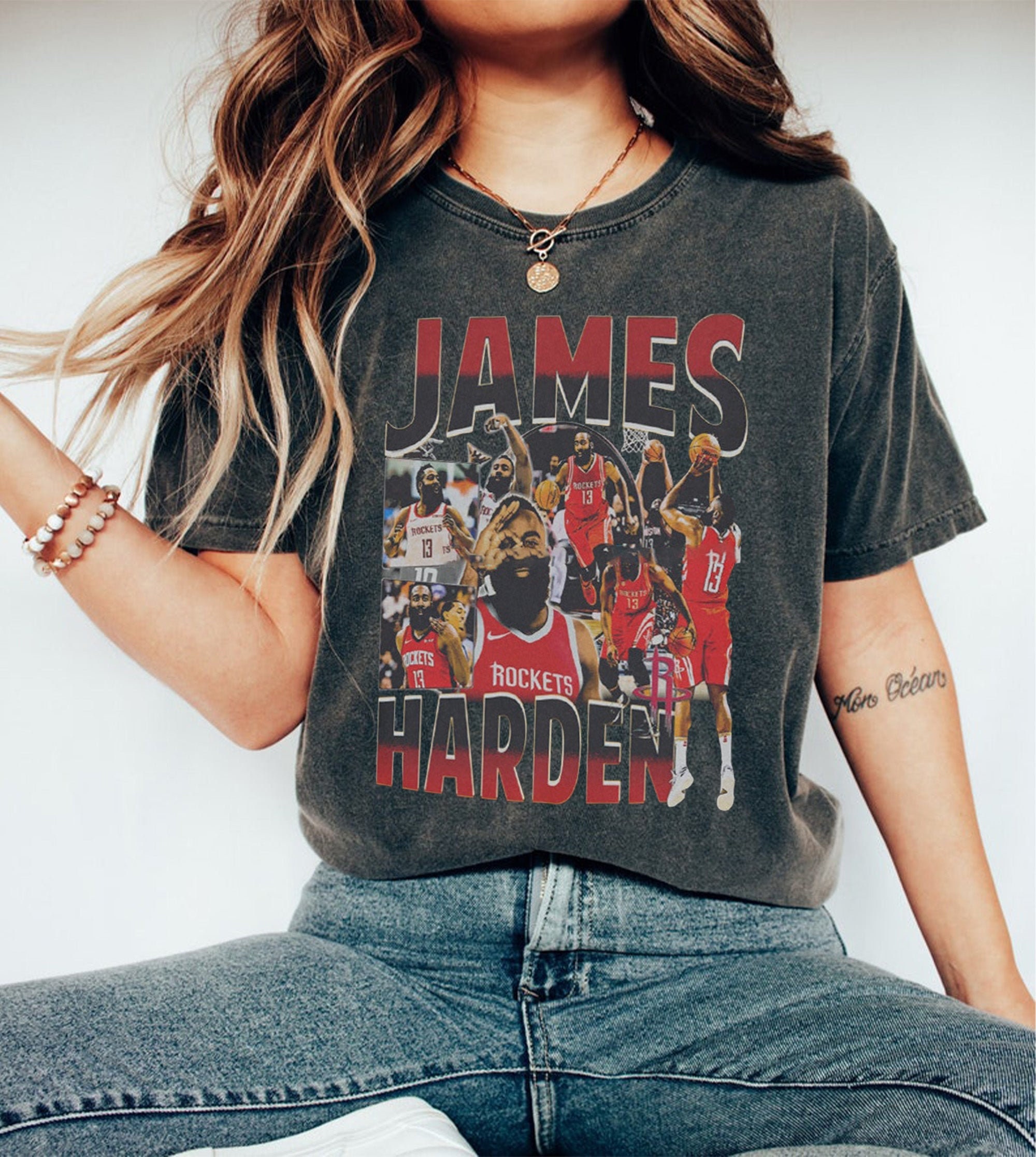 James Harden 90s Bootleg Shirt James Harden Vintage Basketball 