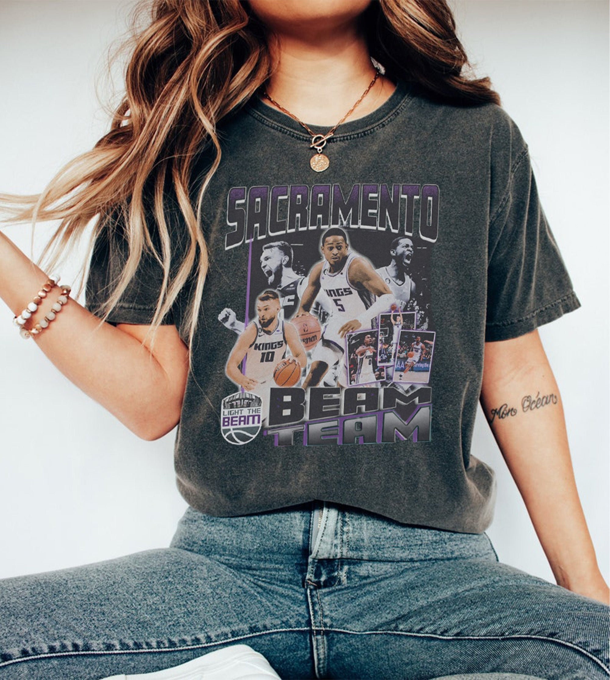 Vintage Sacramento Kings Basketball Fan Sweatshirt Unisex Tee - Jolly  Family Gifts