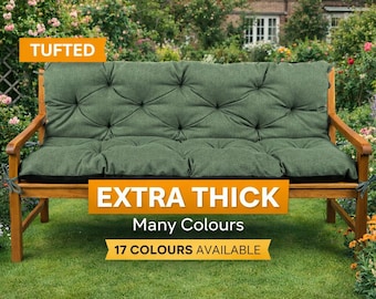 Coussin d'extérieur capitonné, Coussin de balançoire matelassé, Intérieur extérieur, Dimensions personnalisées