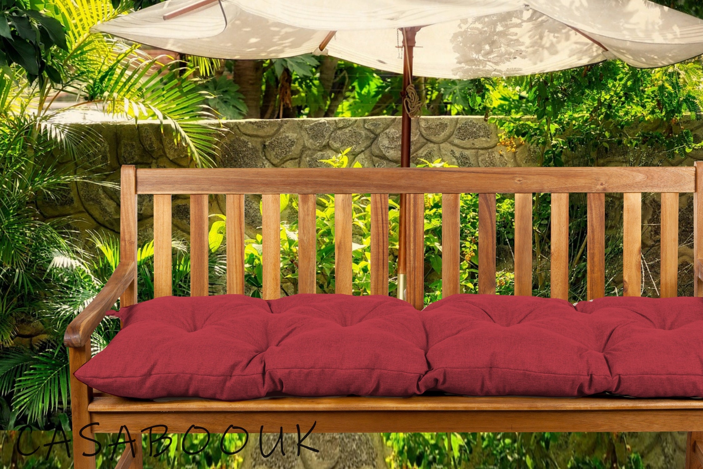 Outdoor Bench Cushion, Garden Bench Cushion, Bench Seat Cushions, Seat Pad, Thick - Etsy UK