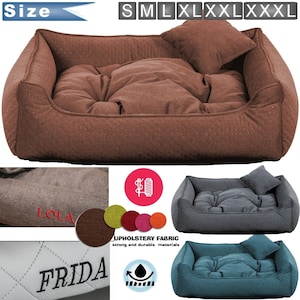 Luxury Dog bed handmade, soft comfy Extra LARGE up to 130cm STRONG BASEL