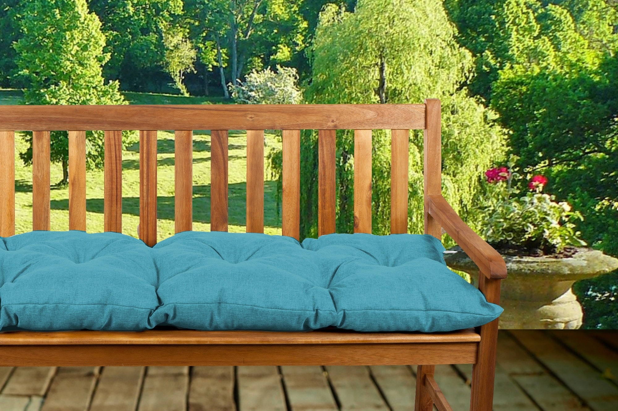 Outdoor Bench Cushion, Garden Bench Cushion, Bench Seat Cushions, Seat Pad, Thick - Etsy UK
