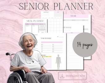 Senior planner , dementia , Alzheimer , printable ,senior care, dementia binder , Digital download