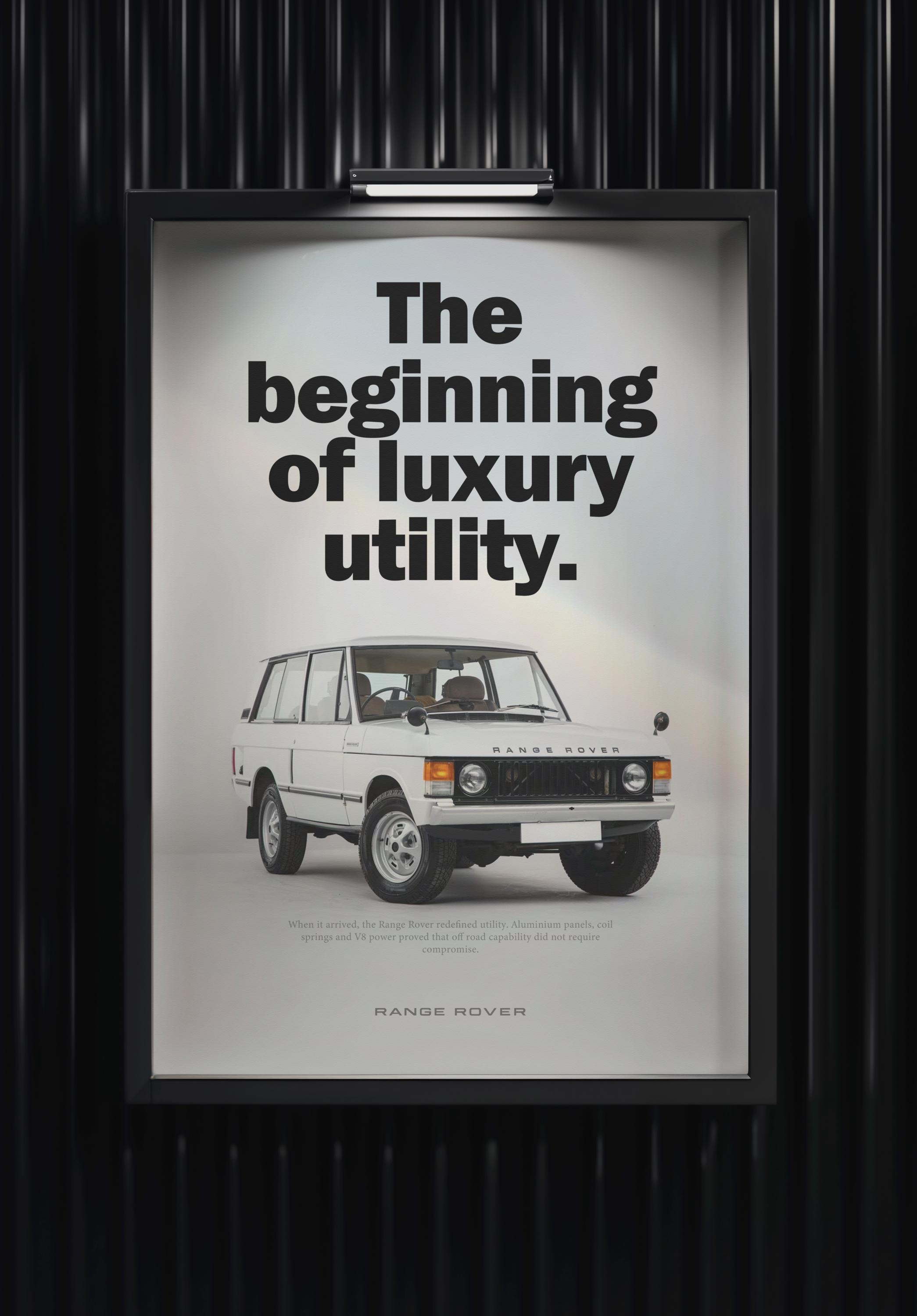 1970 Range Rover Classic Poster | Minimalist Luxury 4x4 Print (A2 ...