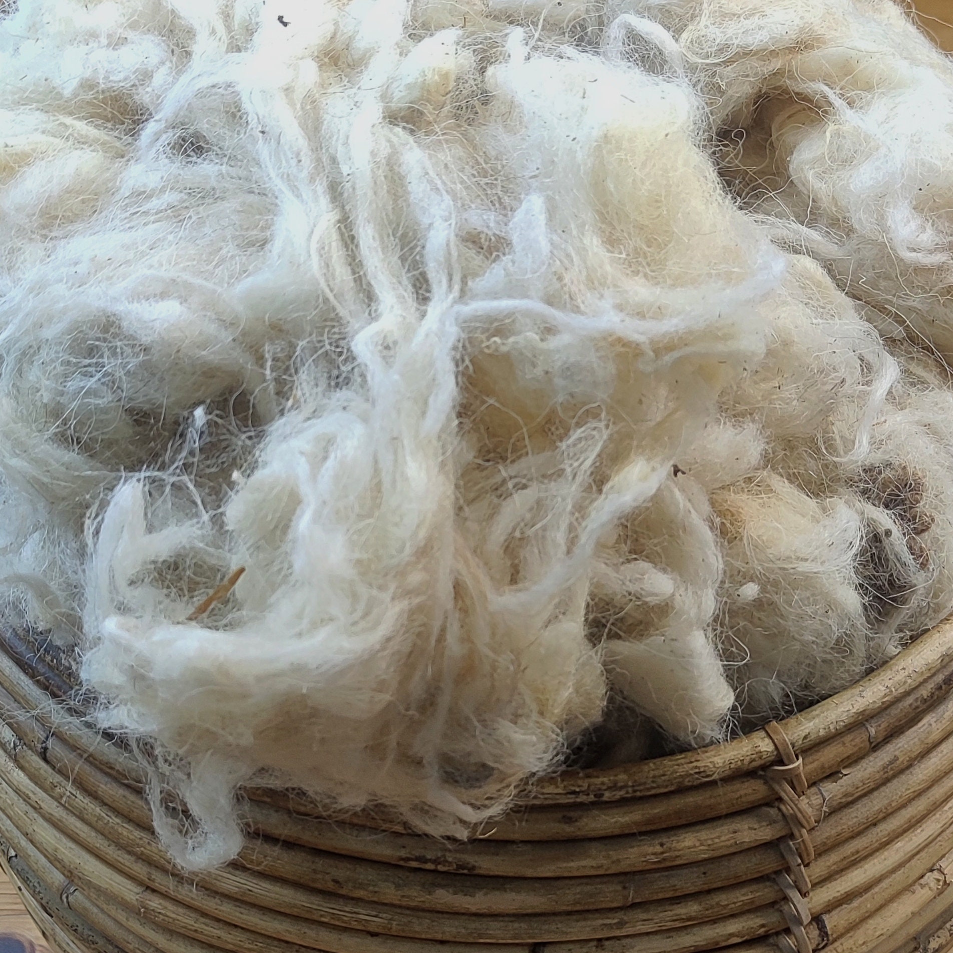 Wool Roving for Felting, Raw Wool Felt, Wool Batting, Brown Chunky