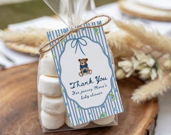 Etiquetas de recuerdo para baby shower con diseño de arándanos, etiquetas personalizadas para dulces celebraciones, ideales para artículos de fiesta BS237