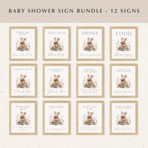 Verhalenboek babyshower tafel bord bundel, een nieuw hoofdstuk begint verhalenboek babyshower decor, meisje babyshower boek thema tafel borden set BS54