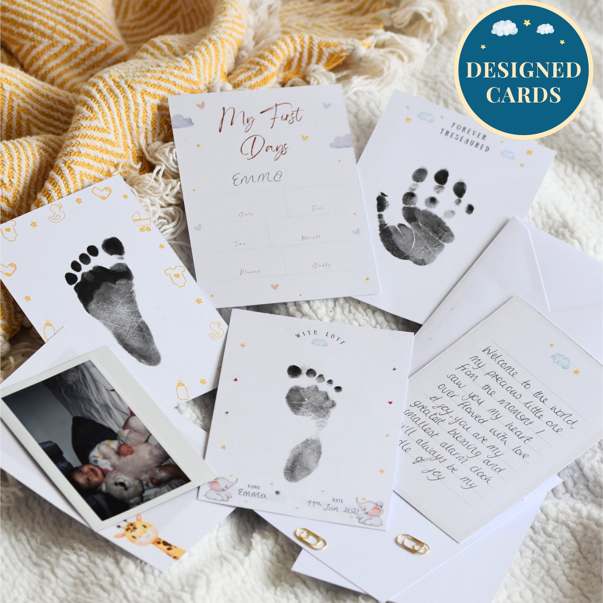 Hand and Footprint Premium Print Kit for Babies and Infants | A perfect gift and keepsake