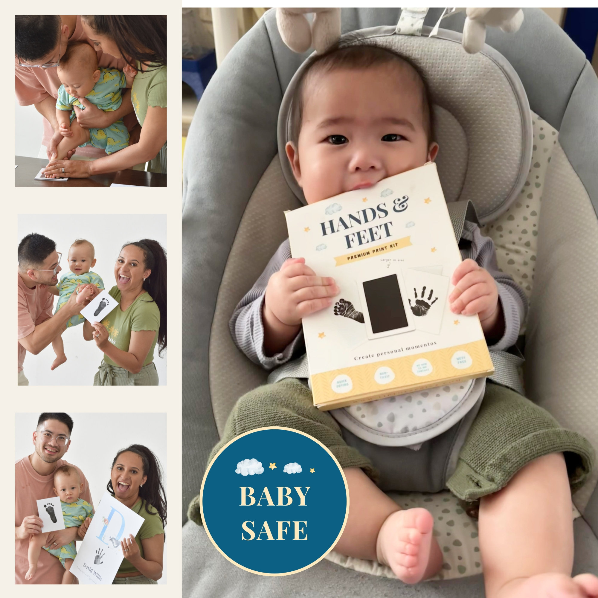 Hand and Footprint Premium Print Kit for Babies and Infants | A perfect gift and keepsake